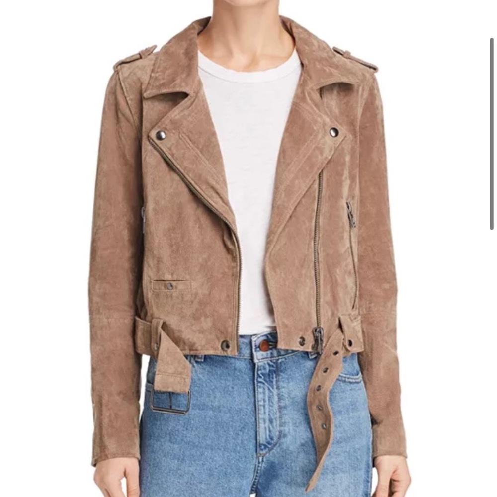 BlankNYC faux suede moto jacket